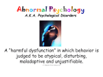 Abnormal Psychology