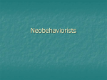 Neobehaviorists