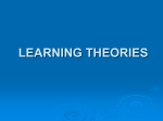 LEARNING THEORIES