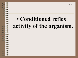 48 Conditioned reflex activity