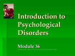 Labeling Psychological Disorders