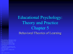 5 Behavioral Theories of Learning