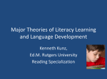 Major Theories of Literacy Learning and