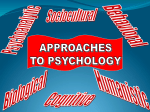 THE FIELD OF PSYCHOLOGY