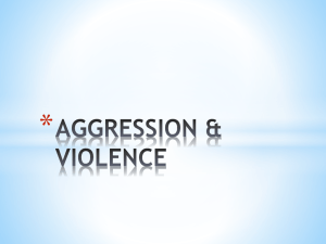 AGGRESSION & VIOLENCE