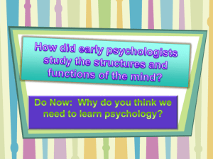 Introduction to Psychology PPT