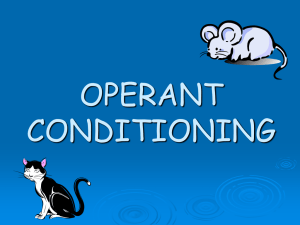 operant conditioning