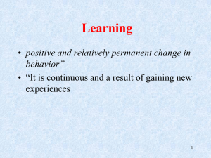 1. Classical conditioning