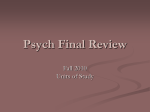 Psych Final Review