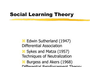 Social Learning Theory-