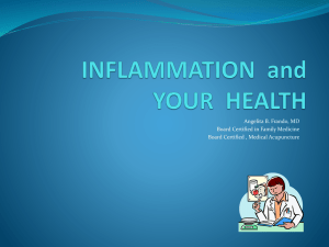 INFLAMMATION and YOUR HEALTH