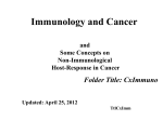 Immunology and Cancer