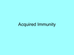 Acquired Immunity Powerpoint