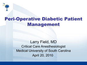 060510 PeriOperative Diabetic Patient--Field