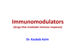 Immunosuppressants and Immunomodulatory drugs