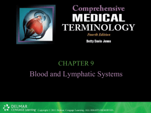 THE BLOOD AND LYMPHATIC SYSTEMS
