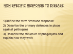Non specific response to disease - Science Website