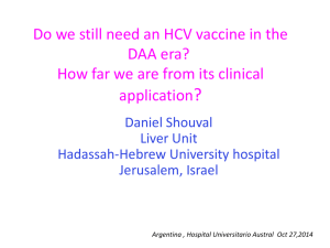 HCV Vaccines - Hepatitis Viral