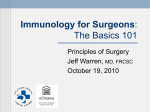 Immunology for Surgeons: The Basics 101