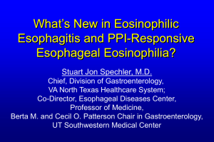 What`s New in Eosinophilic Esophagitis and Proton Pump Inhibitor