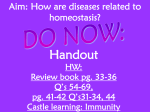 Homeostasis - Immune System