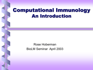 Computational Immunology An Introduction