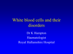 White blood cells and their disorders
