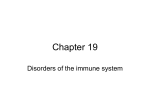 Chapter 19 Disorders of the Immune System