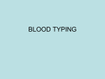 blood typing - mrsbrindley
