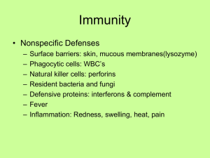 Immunity - De Anza College