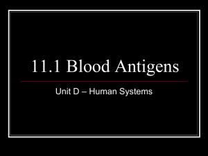 11.1 Blood Antigens