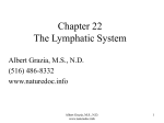 Chapter 22 Lympahatic System