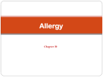 Immediate Hypersensitivity (Hypersensitivity type 1)