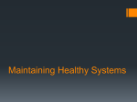 Maintaining Healthy Systems