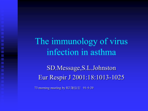 The immunology of virus infection in asthma