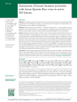 Association of innate immune activation with latent Epstein-Barr virus in active Objective: