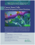 Cancer Stem Cells: Cur�ent Perspectives, Fut�re Directions C