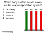 Which body system acts in a way similar to a transportation system?