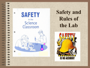 Lab Safety - Tri-Valley Local Schools