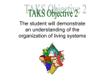 Objective 2 - Organization of Living Systems