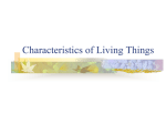 Characteristics of Living Things