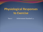 Year 11 Physiological Responses to Exercise - PE