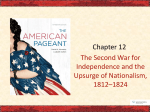 Ch 12 War of 1812 and Nationalism