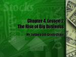 Chapter 4, Lesson 2 The rise of Big Business