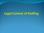 Legal Context of Staffing