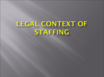 Legal Context of Staffing