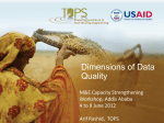 Dimensions of data quality