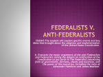 Federalists v. Anti-federalists