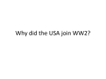 Why did the USA join WW2?