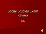 Social Studies Exam Review